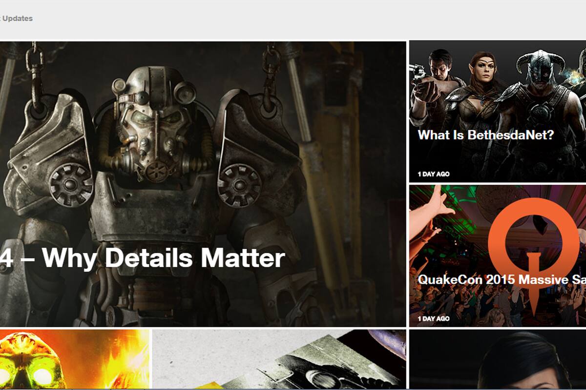 Bethesda estrena un nuevo sitio web