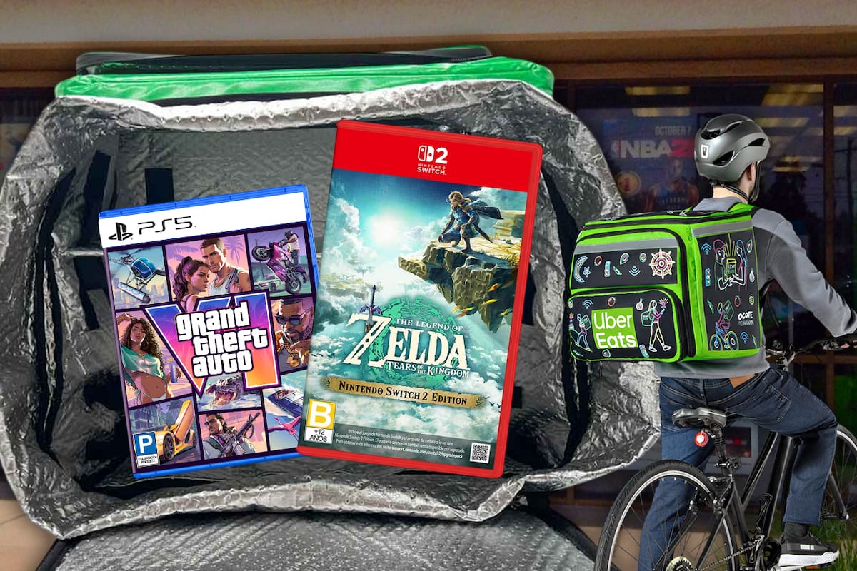 Los repartidores de comida ya te pueden llevar tus videojuegos físicos a domicilio: Uber Eats por fin permite solicitar juegos, consolas y más artículos de gaming