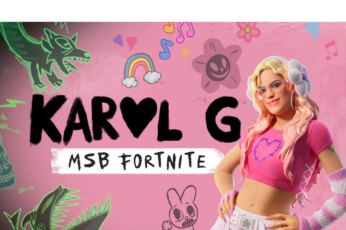 Karol G dará un concierto en Fortnite, ¿cuándo será y cómo conseguir las recompensas gratuitas de la cantante colombiana?