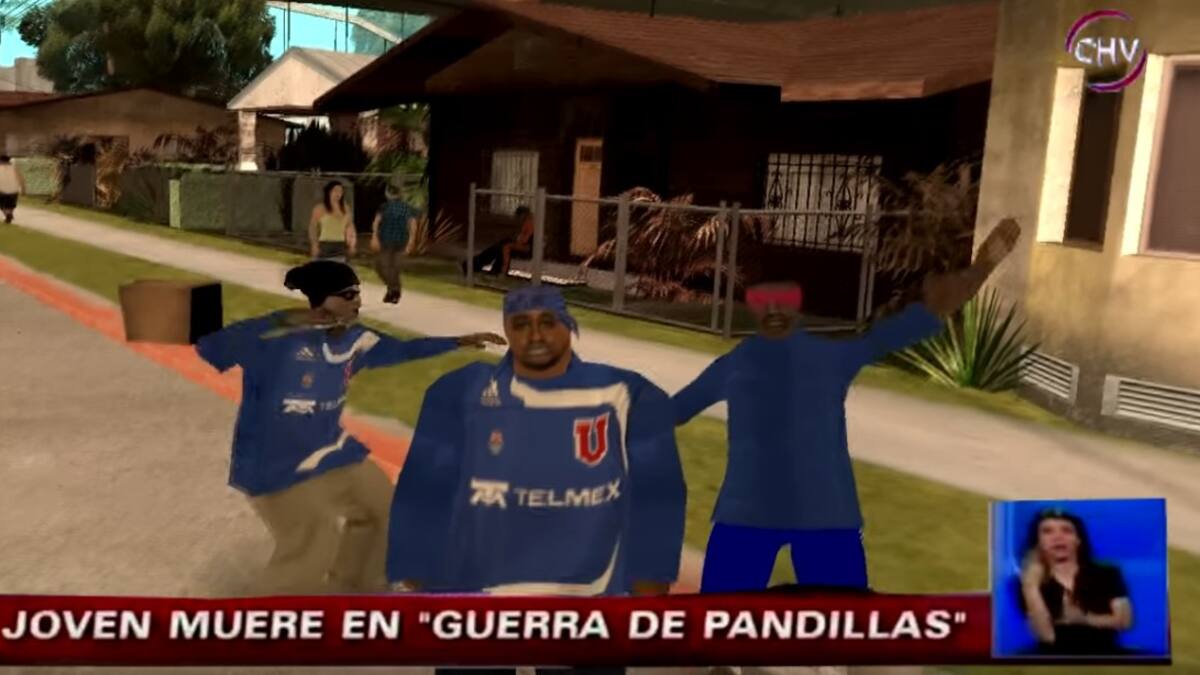Vuelven a recrear balaceras en población de Chile con GTA San Andreas