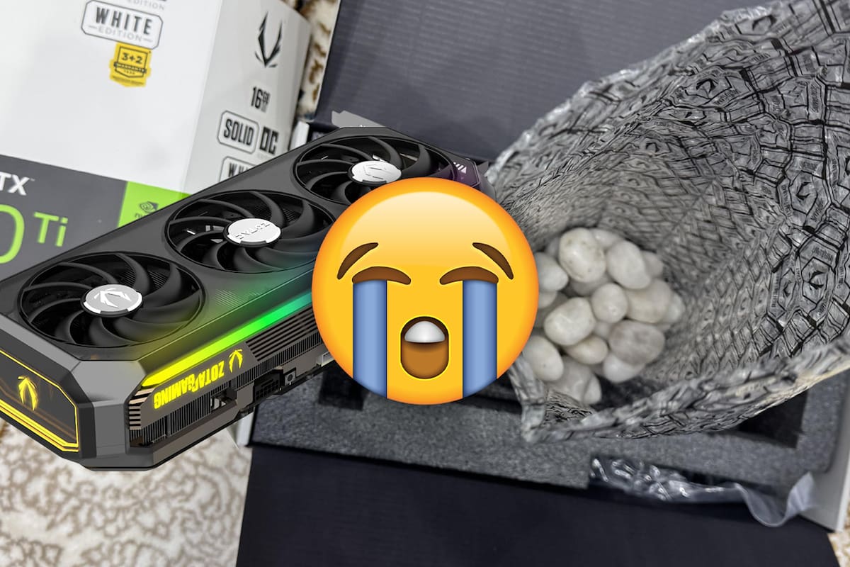 En plena crisis de hardware, jugador compró una costosa RTX 5070 Ti en Internet, pero es estafado y recibe una bolsa con piedras