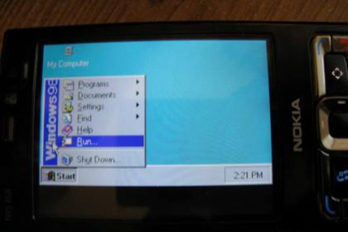 Windows 98 en N95
