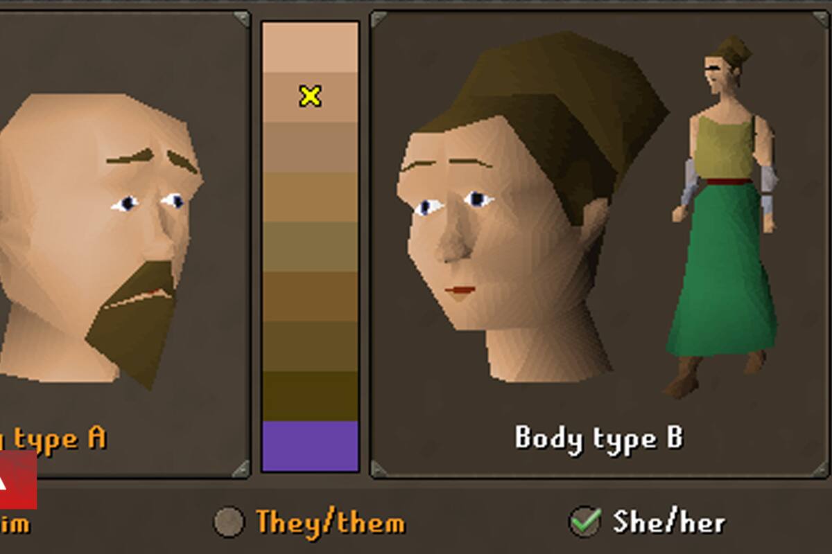 Old School RuneScape elimina masculino y femenino del creador de personajes y añade pronombres obligatorios: jugadores piden que el cambio se someta a votación