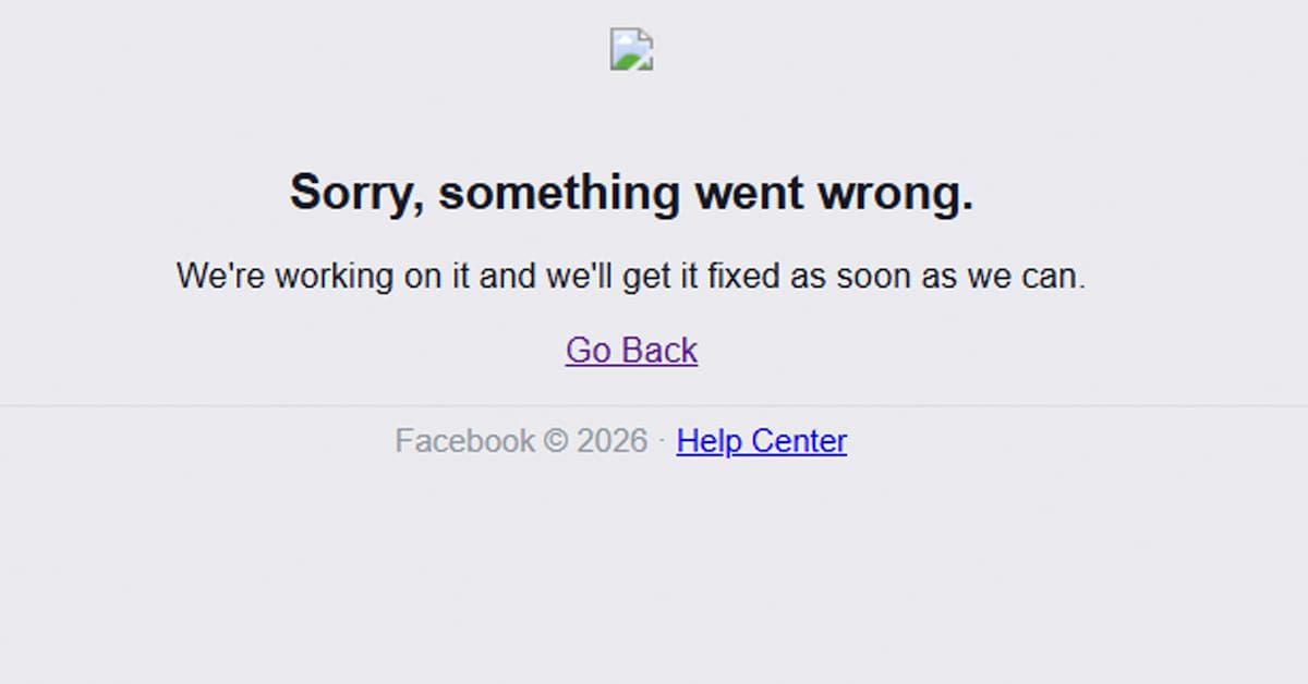 Facebook se cae