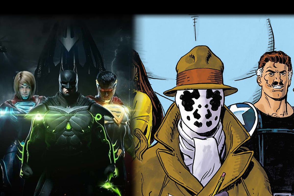 Artista imagina Injustice 3 con personajes de Watchmen creando increíbles pósters