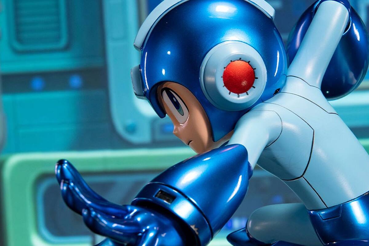 Así de dinámico se ve Mega Man en esta increíble figura