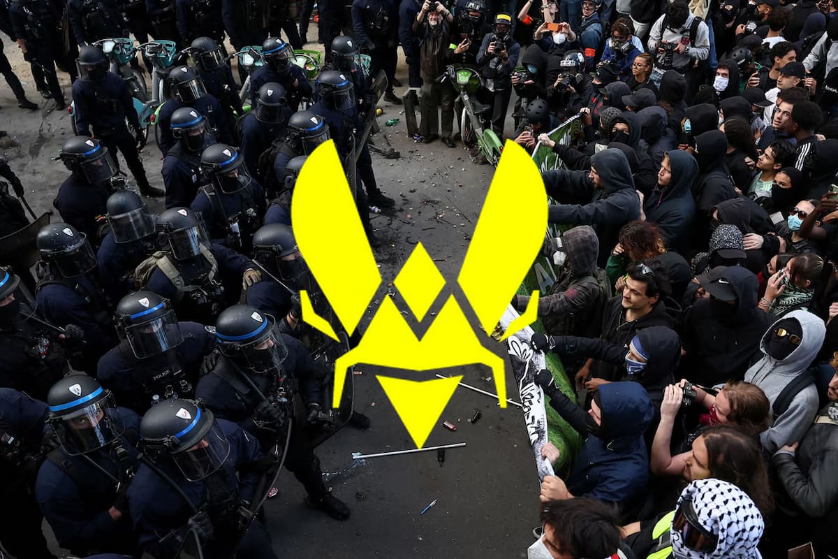 Protestas en Francia alcanzan a los esports: rijosos saquean la sede de Team Vitality, destruyen trofeos y equipo de cómputo