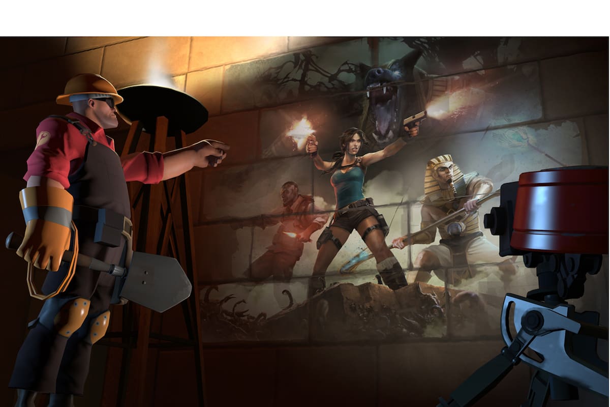 Team Fortress 2 lanza concurso de objetos basados en Tomb Raider