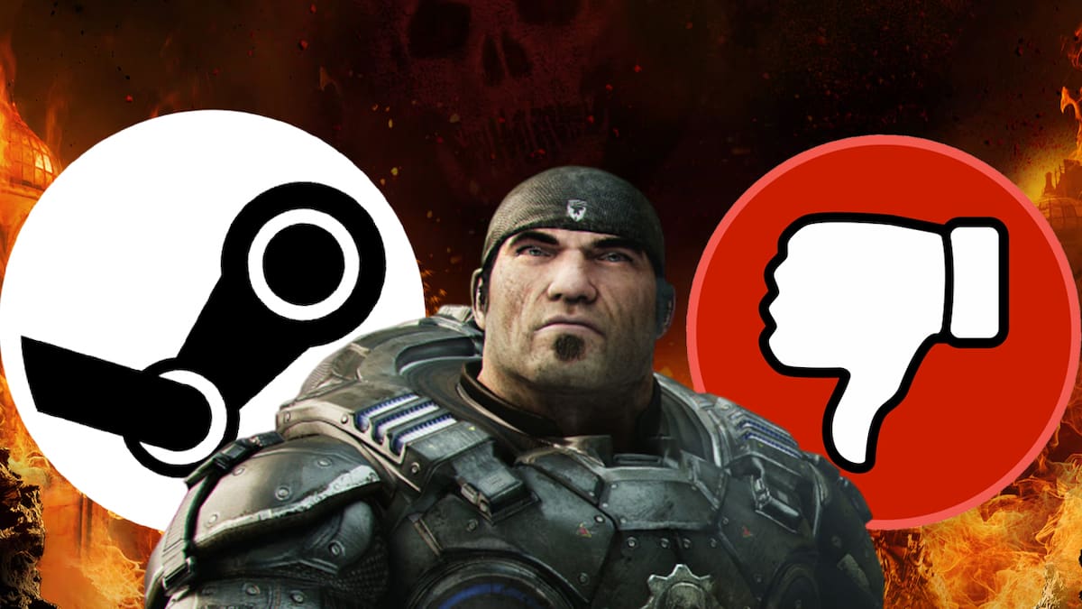 Gears of War críticas negativas Steam