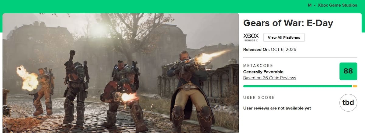 Gears of War: E-Day Metacritic