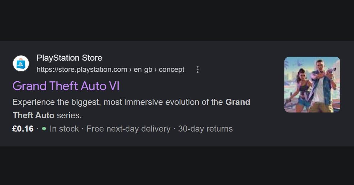 Google Grand Theft Auto VI