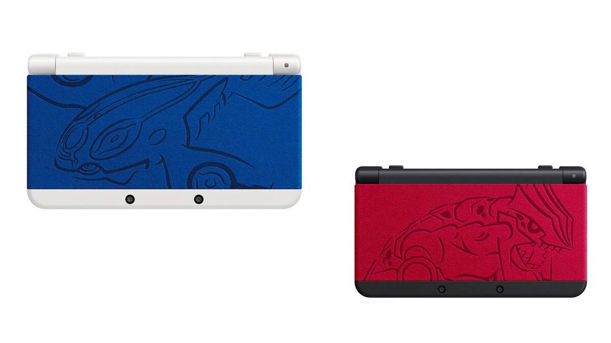 Groudon y Kyogre aparecerán estampados en la consola