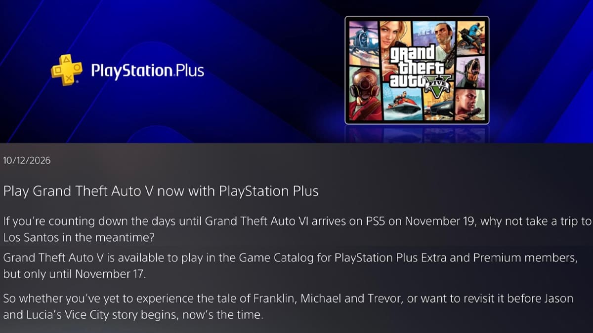 GTA V PS Plus