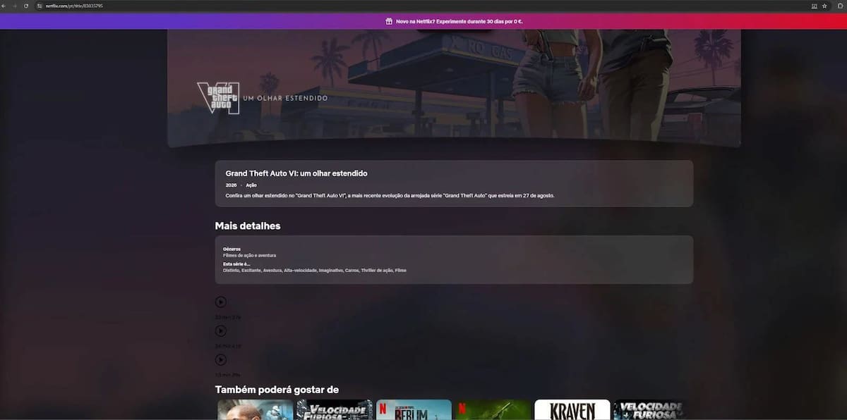 GTA VI en Netflix