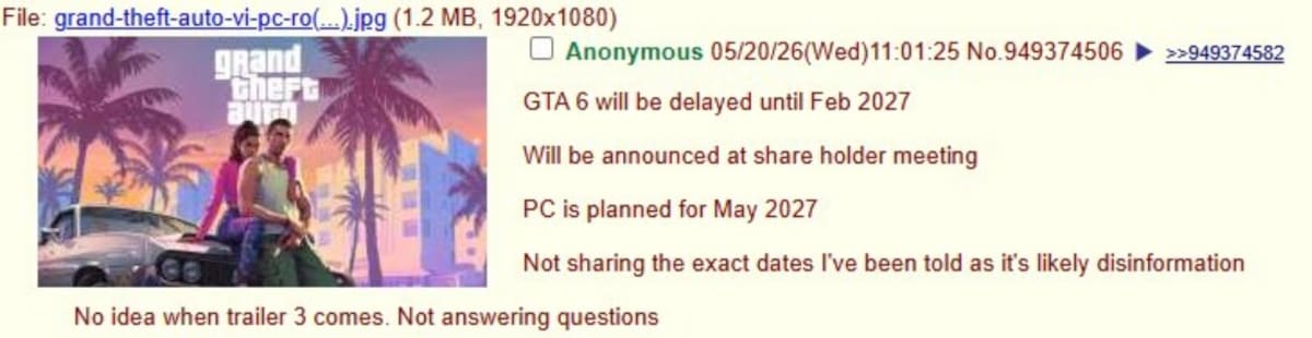 GTA VI filtración