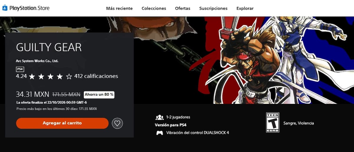 Guilty Gear oferta PlayStation