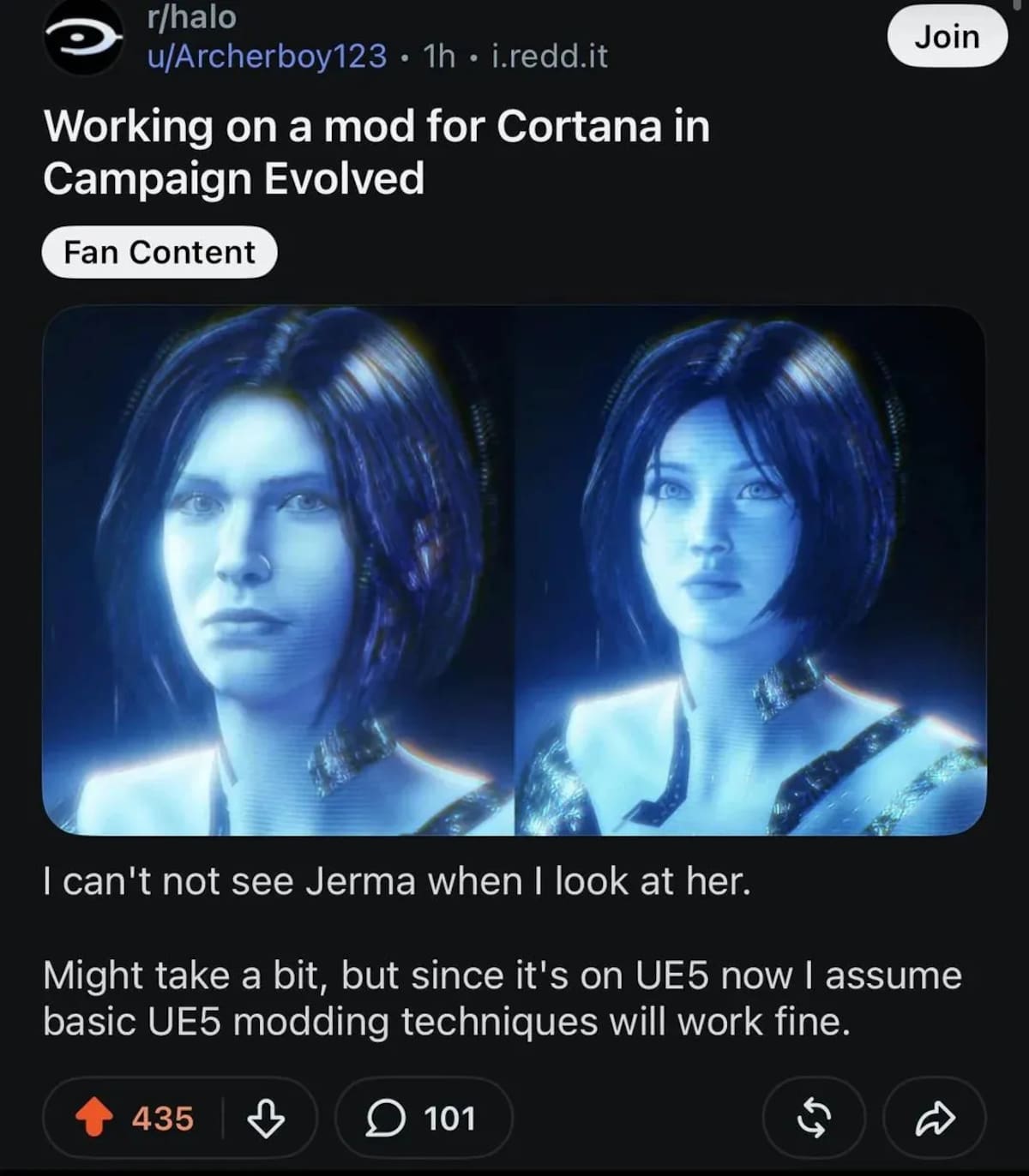 Halo remake Cortana reddit