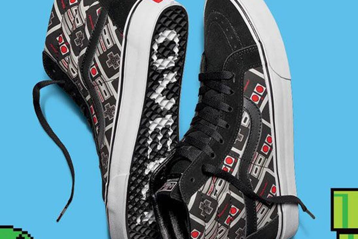 Checa la línea de ropa de Nintendo y Vans