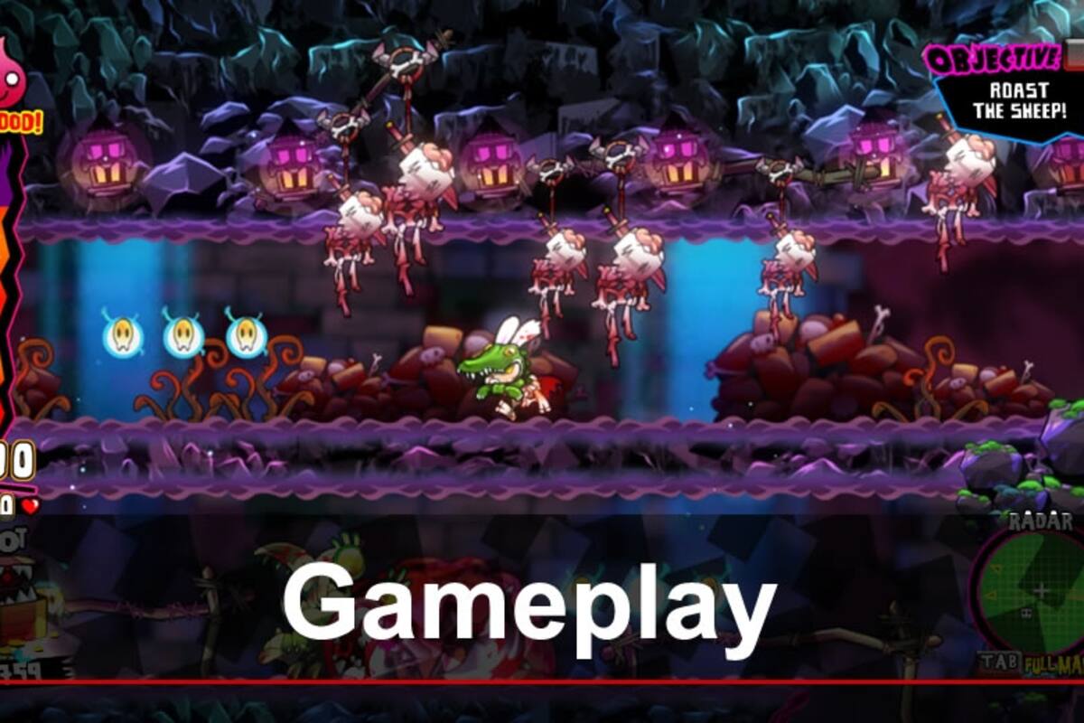 Hell Yeah! Wrath of the Dead Rabbit: Gameplay