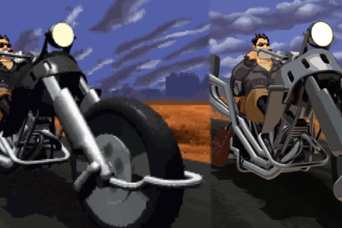 Así luce Full Throttle remasterizado comparado con el original