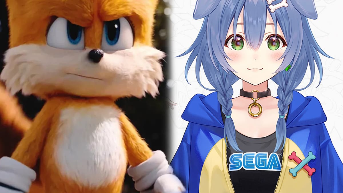 Inugami Korone estrena un nuevo atuendo inspirado en el popular erizo azul de SEGA