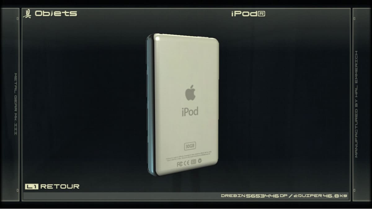iPod de Metal Gear Solid 4