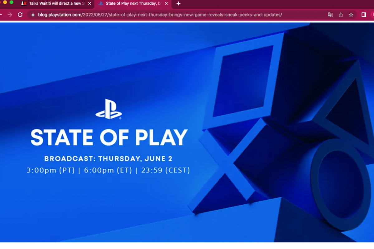 State of Play is next Thursday!