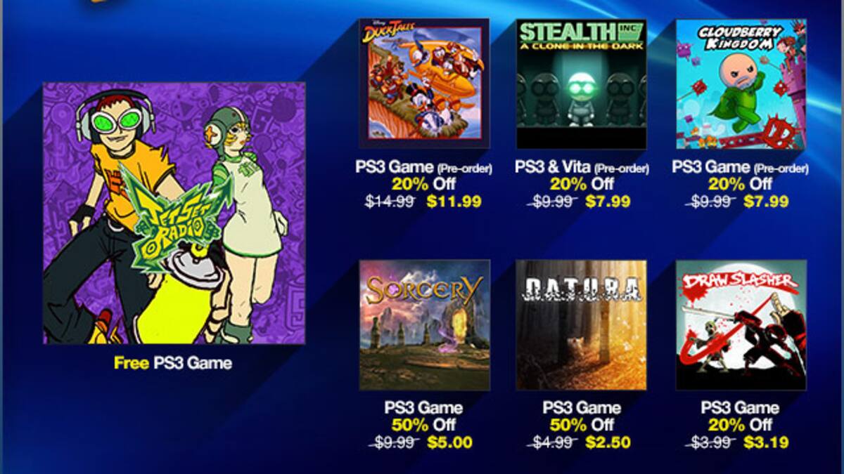 Jet Set Radio para el PS3 será gratuito para los suscriptores