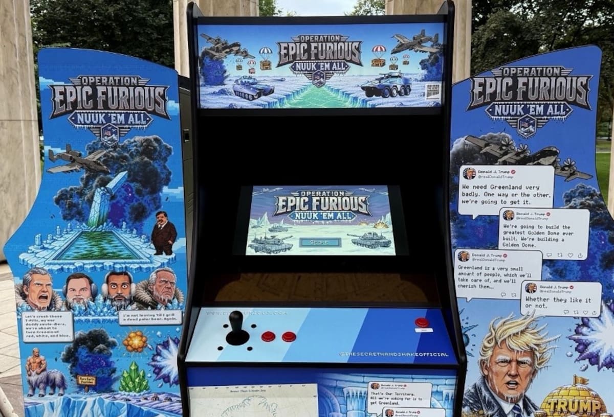 Juego arcade Donald Trump