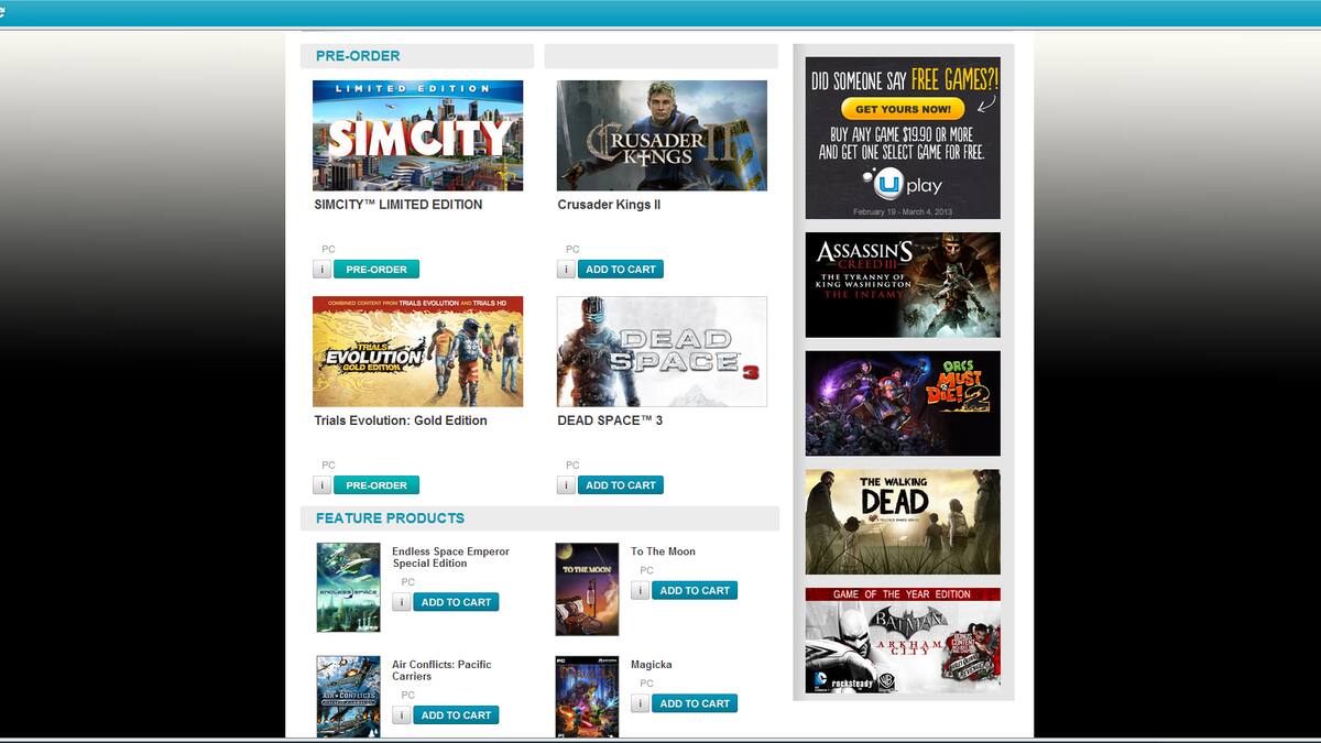 Juegos de Ubisoft también estarán disponibles en Origin
