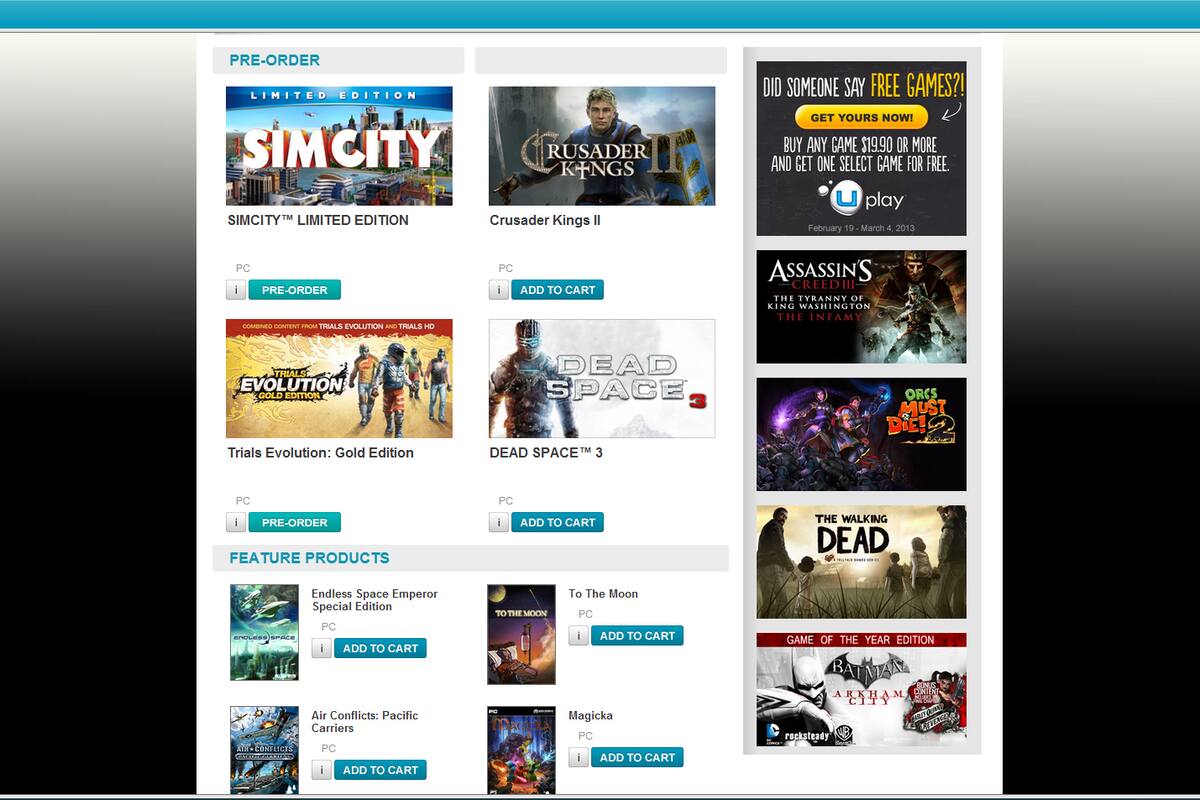 Uplay ya distribuye juegos de EA, Warner Bros. y más
