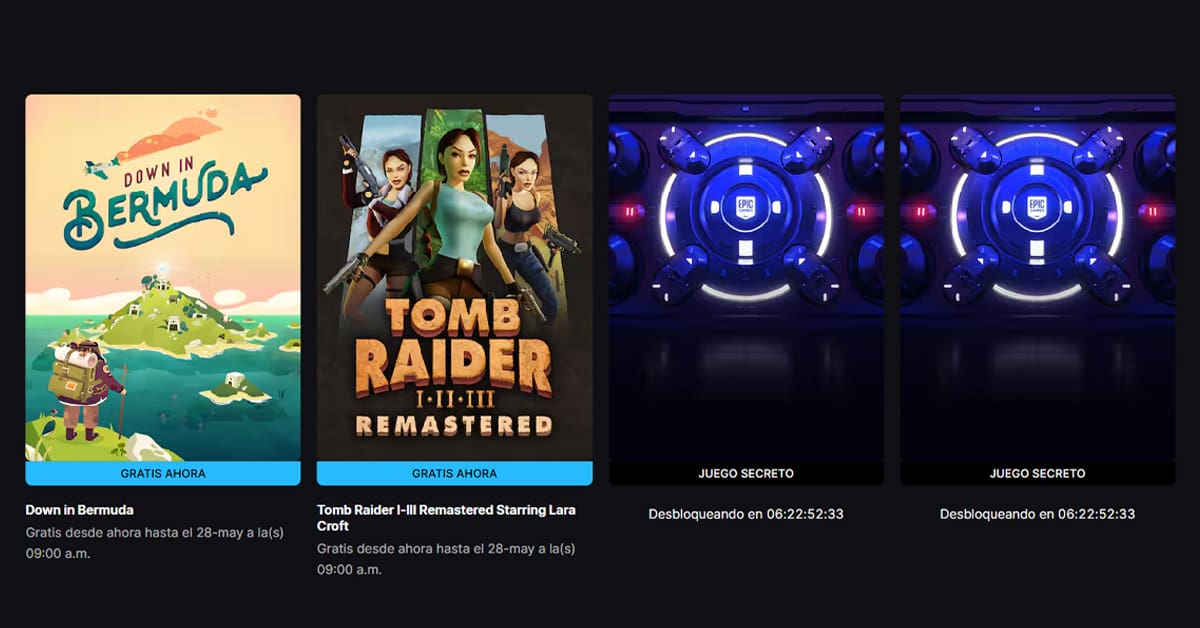 Juegos gratuitos Epic Games Store mayo