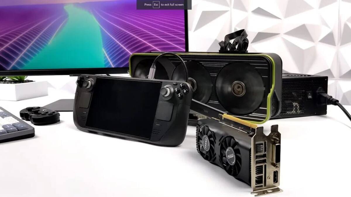 Jugador adaptó una RX 6900 XT para darle poder extra al PC portátil de Valve