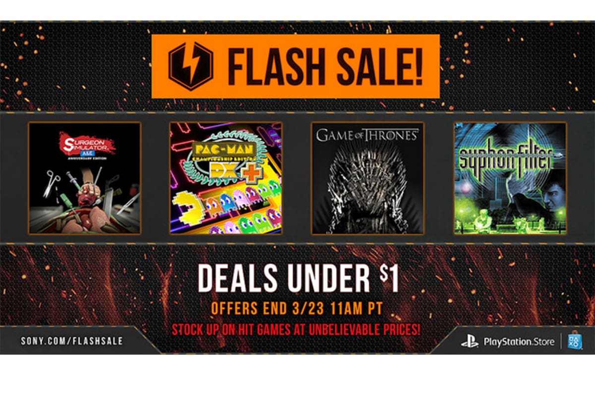 Arrancan ofertas Flash en PSN con juegos a menos de un dólar