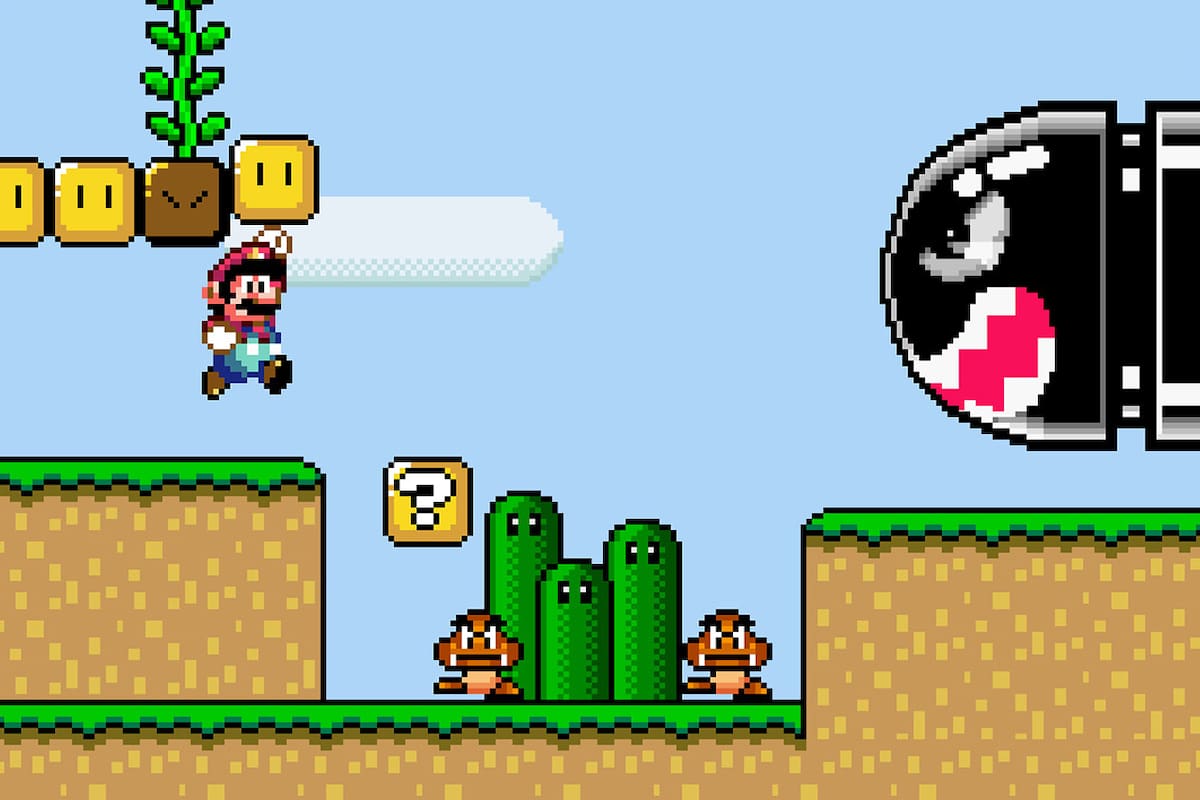 Jugador terminó Super Mario World sin ver