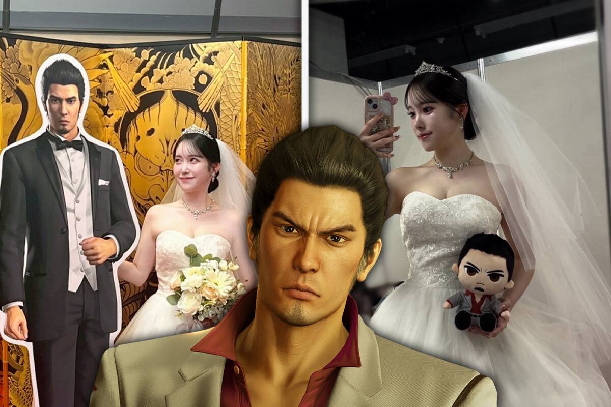 Mujer japonesa gastó más de $900 USD para “casarse” con un cartón de Kazuma Kiryu, protagonista de la saga de videojuegos Yakuza