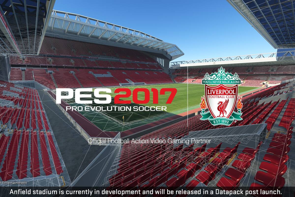 PES 2017 hace pacto de colaboración con el Liverpool
