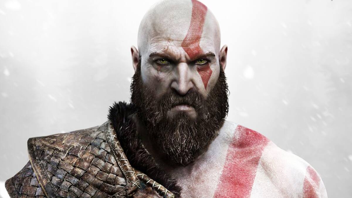 Kratos y su hijo en atuendos nórdicos
