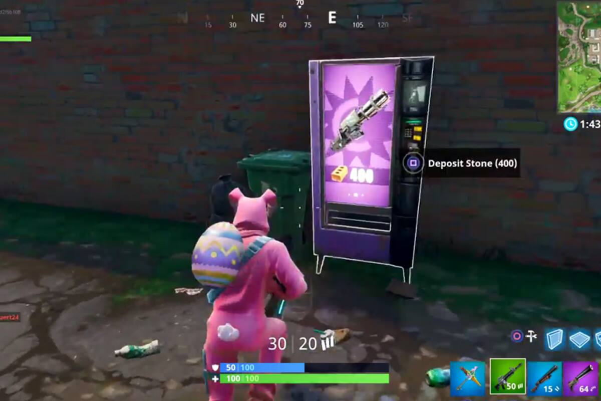 Las máquinas expendedoras llegan a Fortnite: Battle Royale