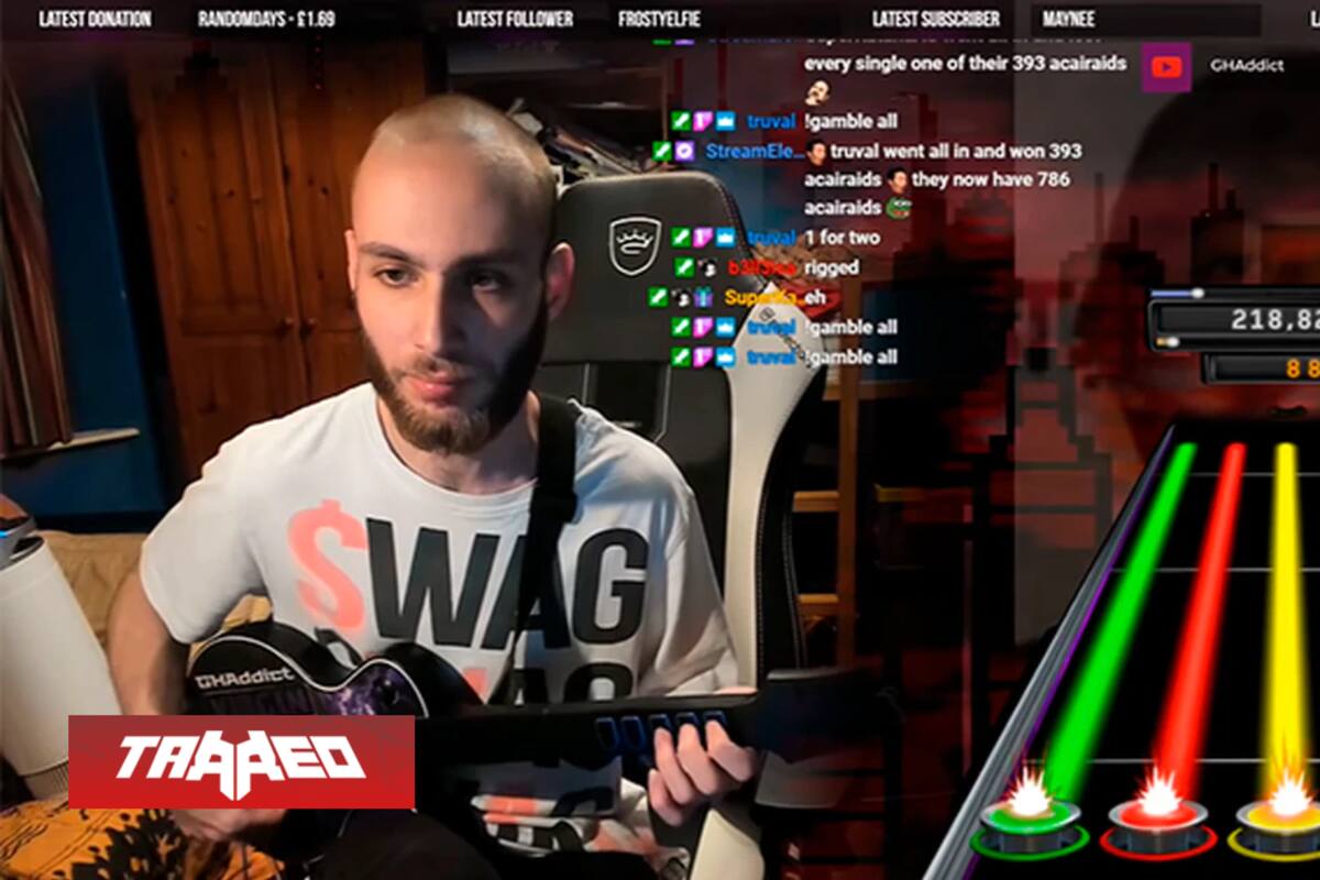 Streamer rompe récord de Guitar Hero III al tocar Through the Fire and Flames al 165% de velocidad