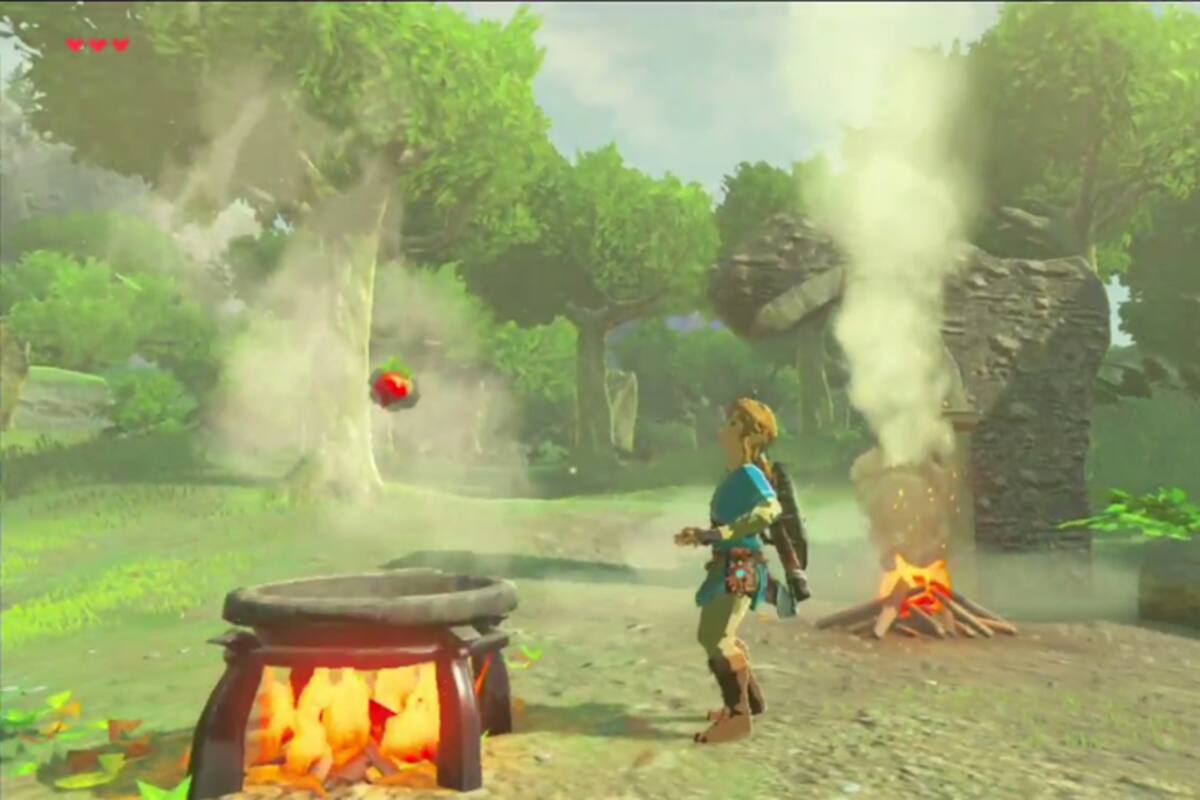 Link cocina varios platos en nuevo video de Zelda: Breath of the Wild
