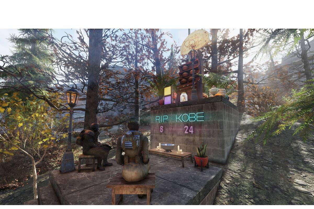 Jugadores de Fallout 76 rindieron un emotivo homenaje a Kobe Bryant