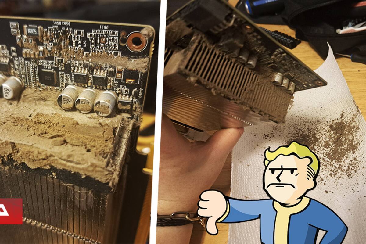 Jugador compra PC usado, pero al jugar Fallout 4 se calienta en exceso: al abrirlo descubre que la GPU está cubierta de polvo y pelos de mascota