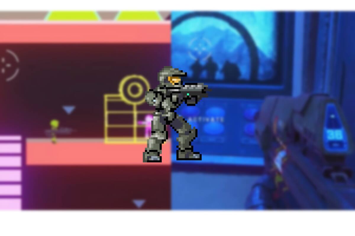 Jugador creó un Halo en 2D con el modo Forge de Halo Infinite