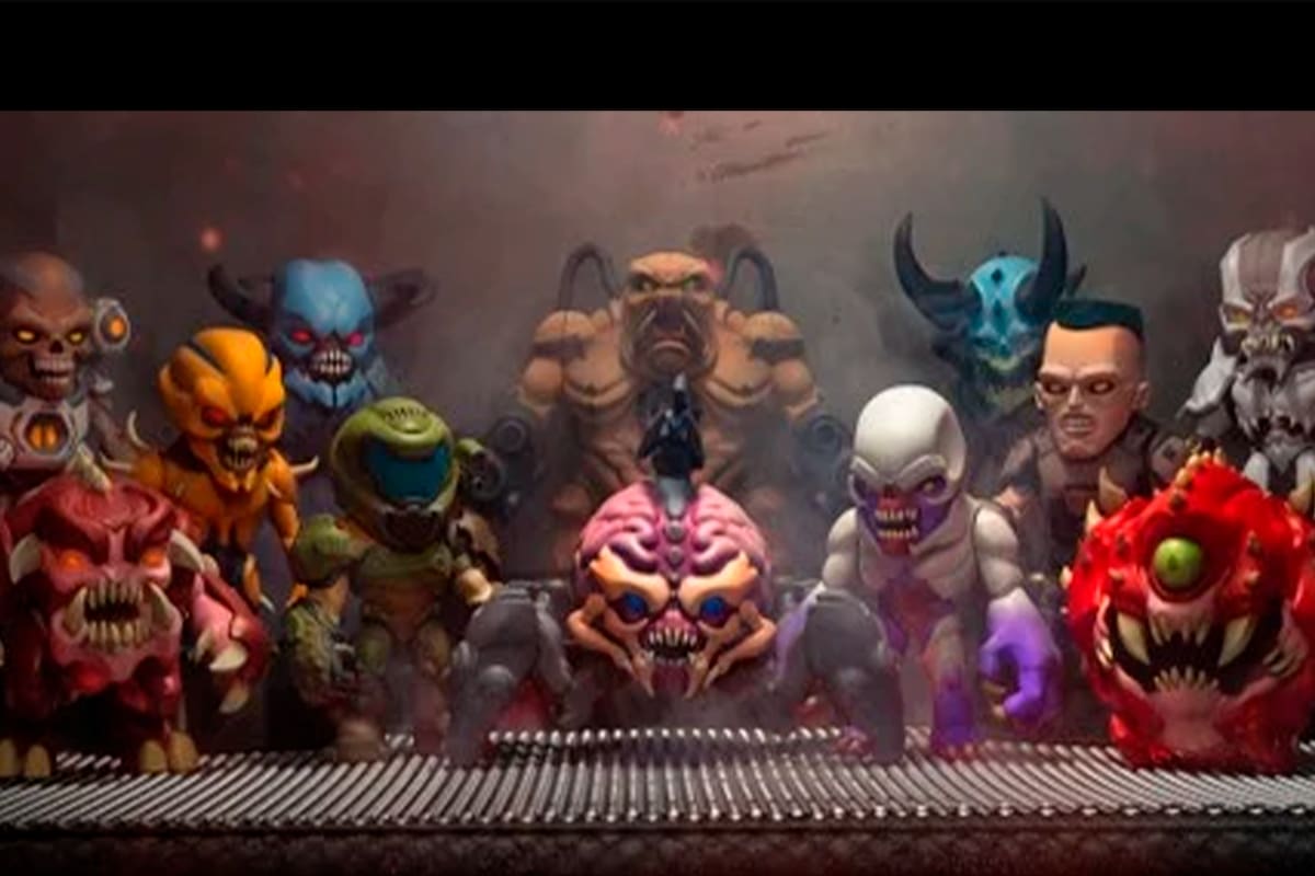 Sacarán figuras de colección basadas en DOOM Eternal con un estilo tierno y brutal