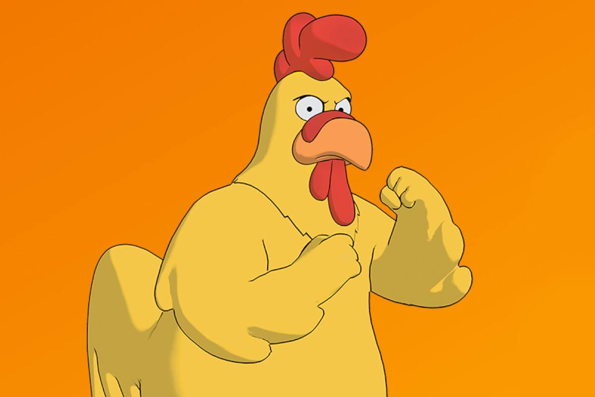 Ernie el Pollo gigante de Padre de Familia llega a Fortnite, pero fans lo critican por ser pay-to-lose