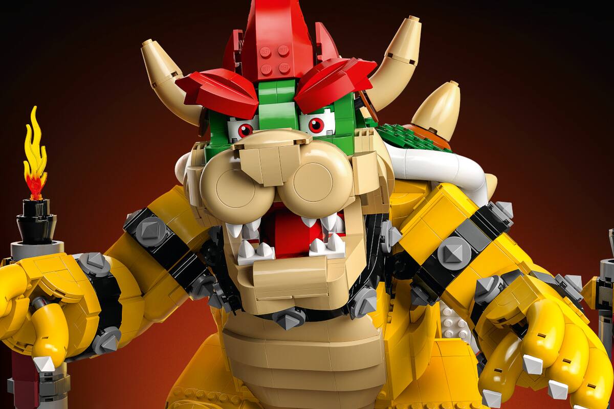 Nintendo y LEGO revelan un Bowser colosal hecho de más de 660,000 piezas
