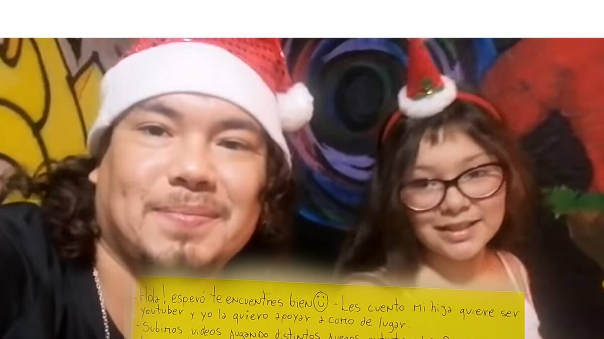 La joven youtuber consiguió miles de suscriptores gracias al adorable letrero de su papá