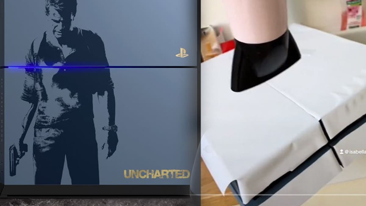La mujer “arregló” la consola que tenía un diseño inspirado en Uncharted