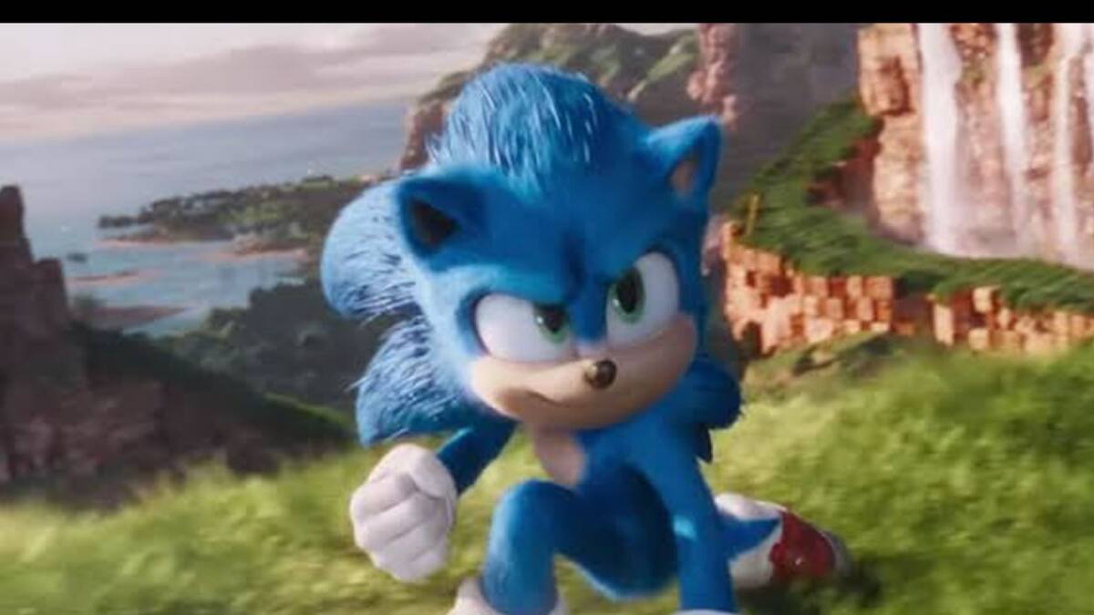 La página del filme en Facebook muestra al erizo azul con una nueva animación